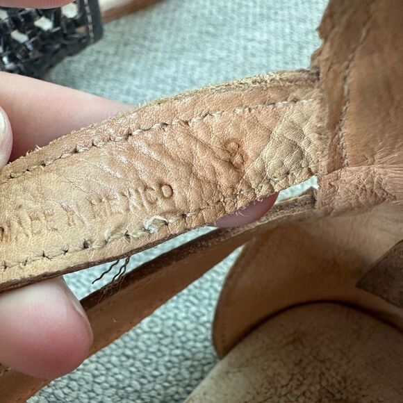 Bed Stu Capriana Leather Sandals Flats Handmade Rustic Boho Size 8 - Picture 4 of 8